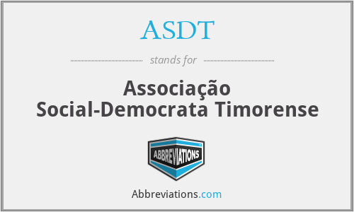 ASDT - Associação Social-Democrata Timorense