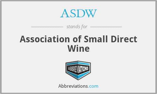 ASDW - Association of Small Direct Wine