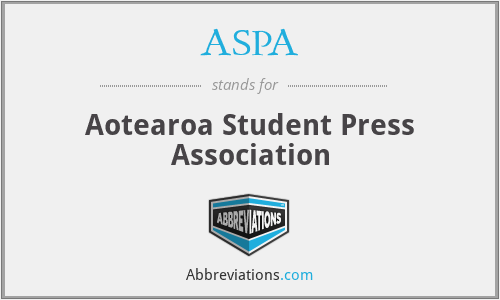 ASPA - Aotearoa Student Press Association