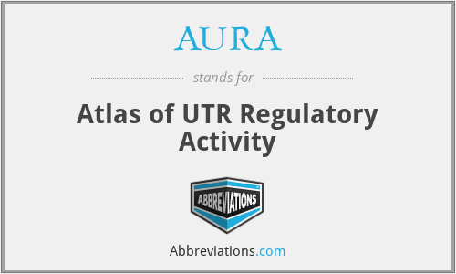 AURA - Atlas of UTR Regulatory Activity