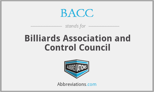BACC - Billiards Association and Control Council
