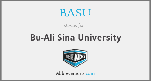 BASU - Bu-Ali Sina University