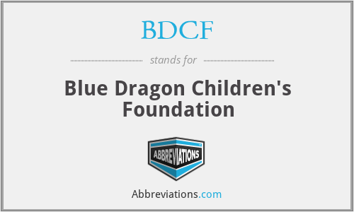 BDCF - Blue Dragon Children's Foundation
