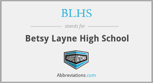 BLHS - Betsy Layne High School