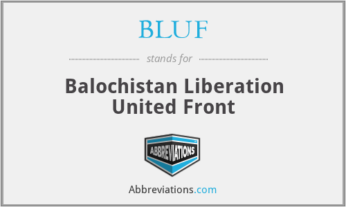 BLUF - Balochistan Liberation United Front