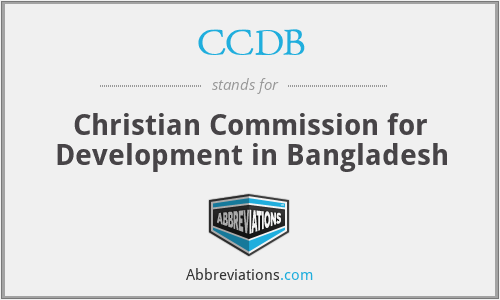 CCDB - Christian Commission for Development in Bangladesh