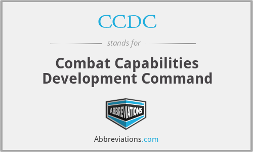 CCDC - Combat Capabilities Development Command