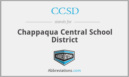 CCSD - Chappaqua Central School District