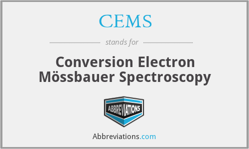 CEMS - Conversion Electron Mössbauer Spectroscopy
