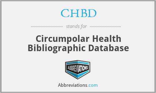 CHBD - Circumpolar Health Bibliographic Database