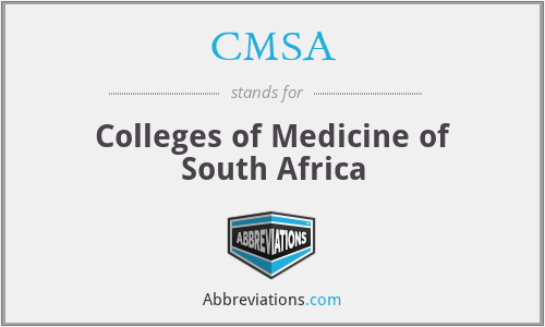 CMSA - Colleges of Medicine of South Africa