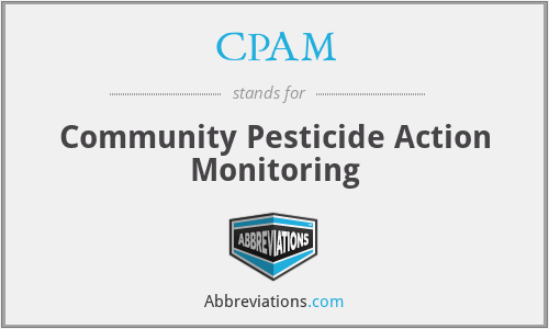 CPAM - Community Pesticide Action Monitoring