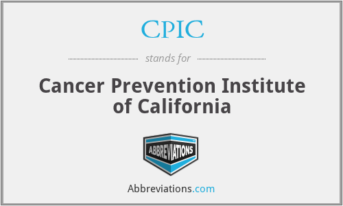 CPIC - Cancer Prevention Institute of California