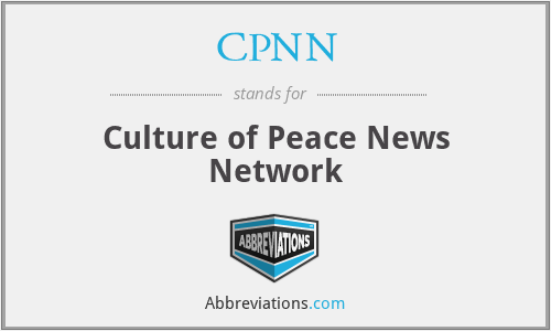 CPNN - Culture of Peace News Network