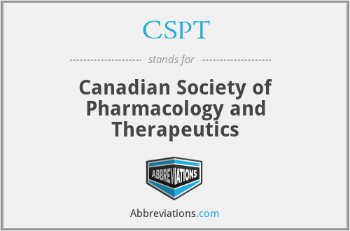 CSPT - Canadian Society of Pharmacology and Therapeutics