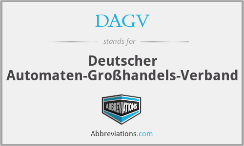 DAGV - Deutscher Automaten-Großhandels-Verband
