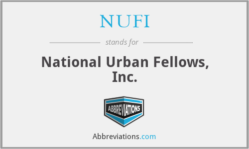 NUFI - National Urban Fellows, Inc.