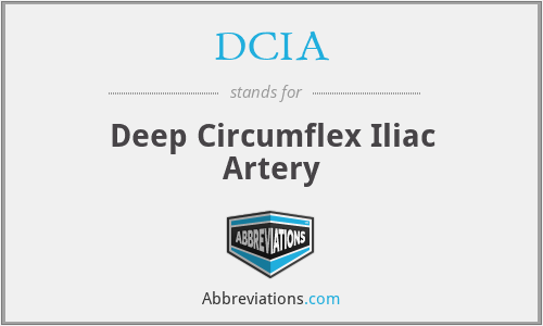 DCIA - Deep Circumflex Iliac Artery