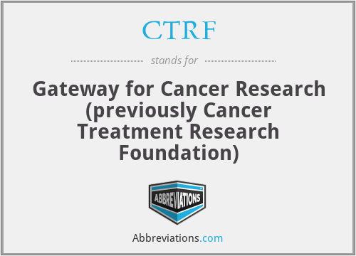 CTRF - Gateway for Cancer Research (previously Cancer Treatment Research Foundation)