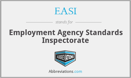 EASI - Employment Agency Standards Inspectorate