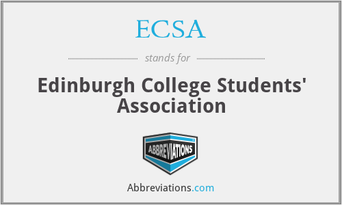 ECSA - Edinburgh College Students' Association