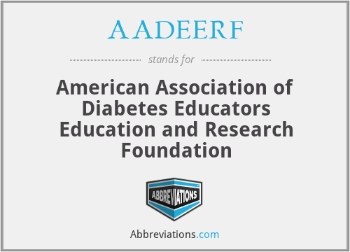AADEERF - American Association of Diabetes Educators Education and Research Foundation