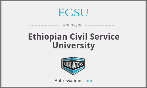 ECSU - Ethiopian Civil Service University