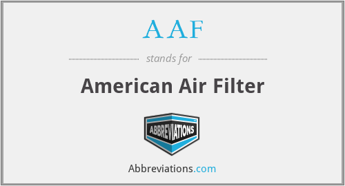 AAF - American Air Filter