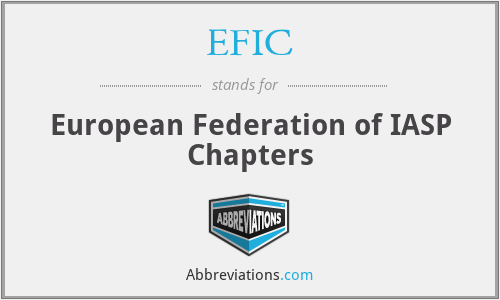 EFIC - European Federation of IASP Chapters
