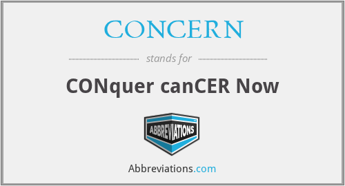 CONCERN - CONquer canCER Now