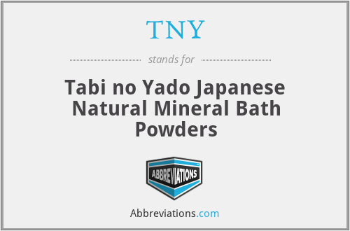 TNY - Tabi no Yado Japanese Natural Mineral Bath Powders