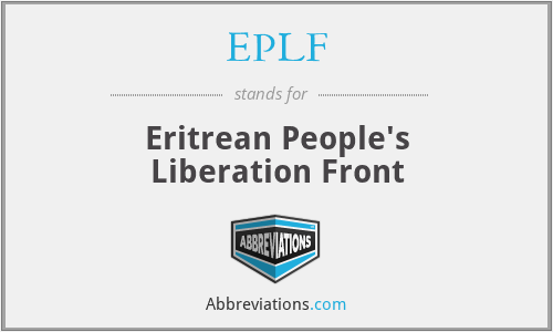 EPLF - Eritrean People's Liberation Front
