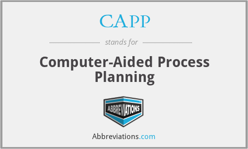 CAPP - Computer-Aided Process Planning