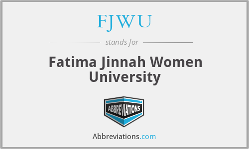 FJWU - Fatima Jinnah Women University