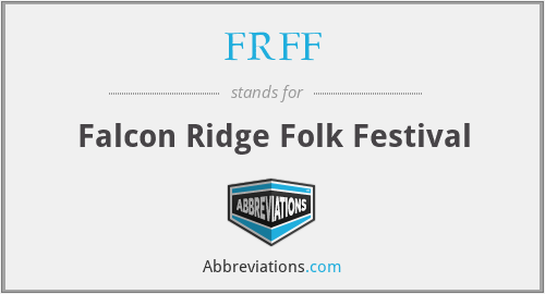 FRFF - Falcon Ridge Folk Festival