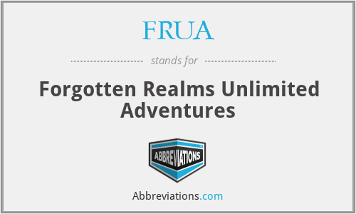 FRUA - Forgotten Realms Unlimited Adventures