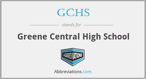 GCHS - Greene Central High School