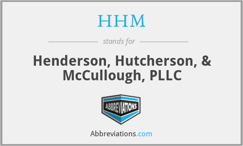 HHM - Henderson, Hutcherson, & McCullough, PLLC