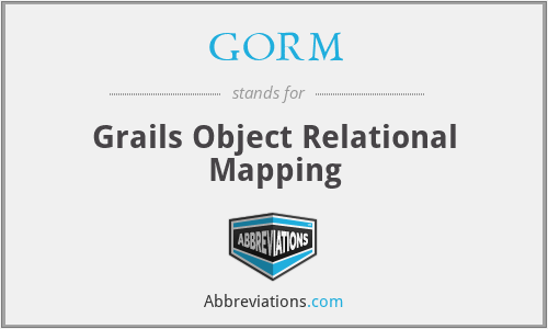 GORM - Grails Object Relational Mapping