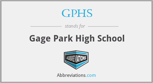 GPHS - Gage Park High School