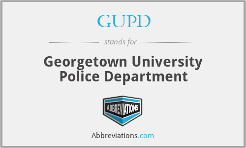 GUPD - Georgetown University Police Department