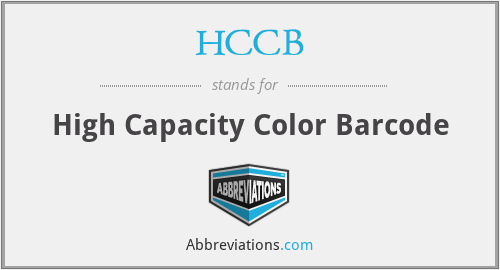 HCCB - High Capacity Color Barcode