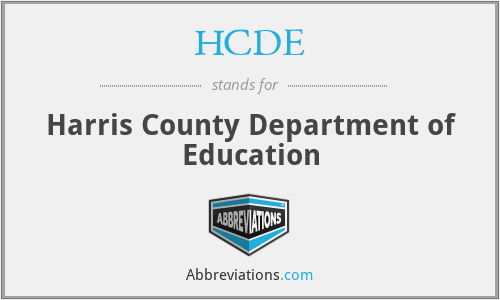 HCDE - Harris County Department of Education