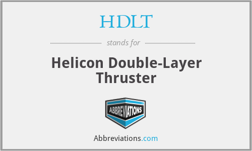 HDLT - Helicon Double-Layer Thruster