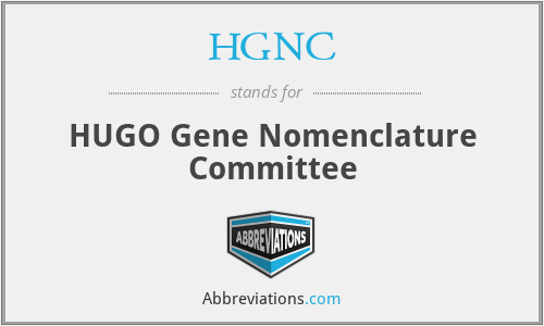 HGNC - HUGO Gene Nomenclature Committee
