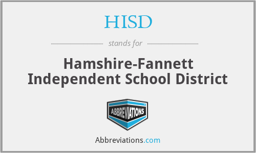 HISD - Hamshire-Fannett Independent School District