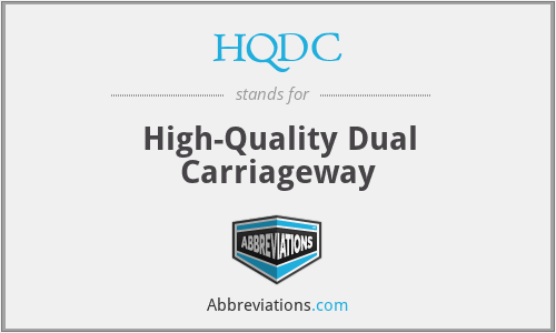 HQDC - High-Quality Dual Carriageway