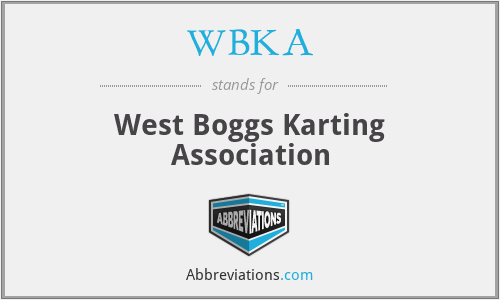 WBKA - West Boggs Karting Association