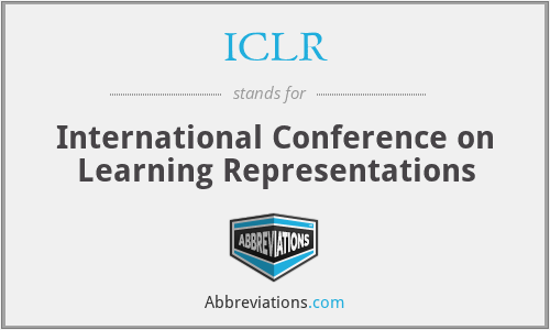 ICLR - International Conference on Learning Representations