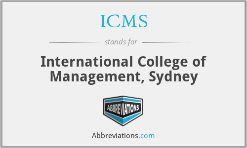 ICMS - International College of Management, Sydney